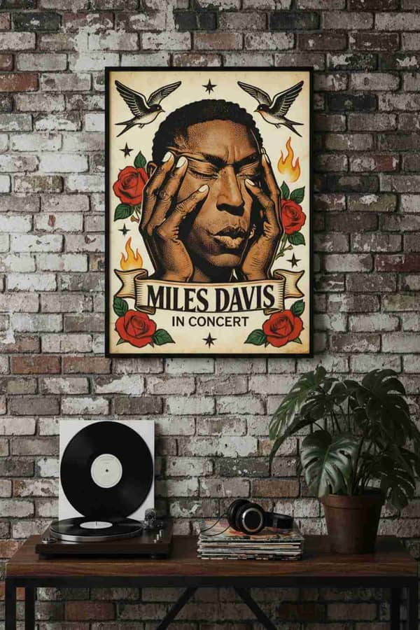 Miles Davis Rostro