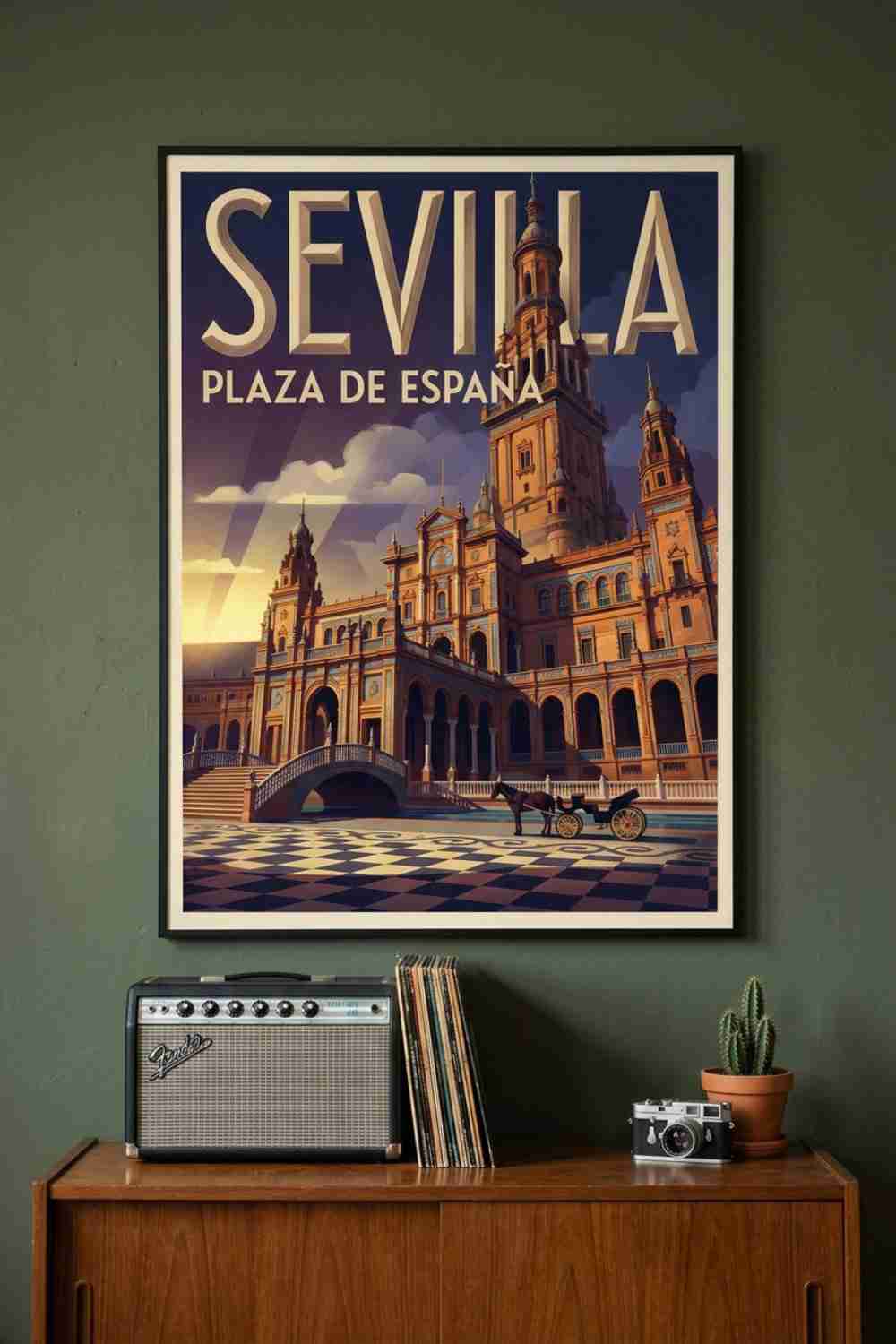 Plaza de España al atardecer