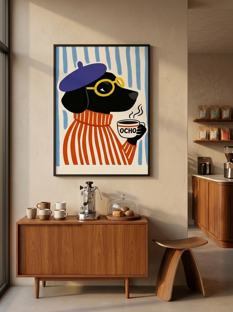 el café a las 8