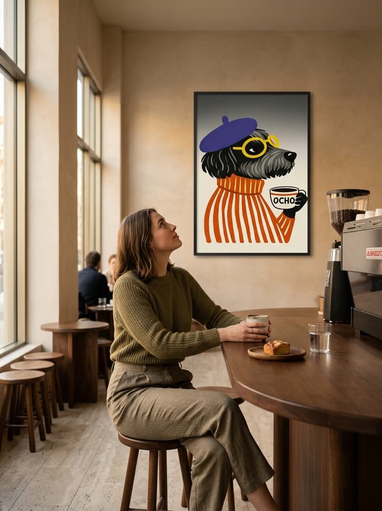 el café a las 8