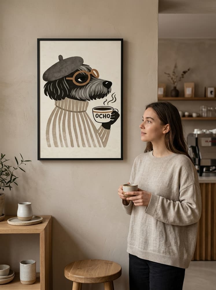 el café a las 8