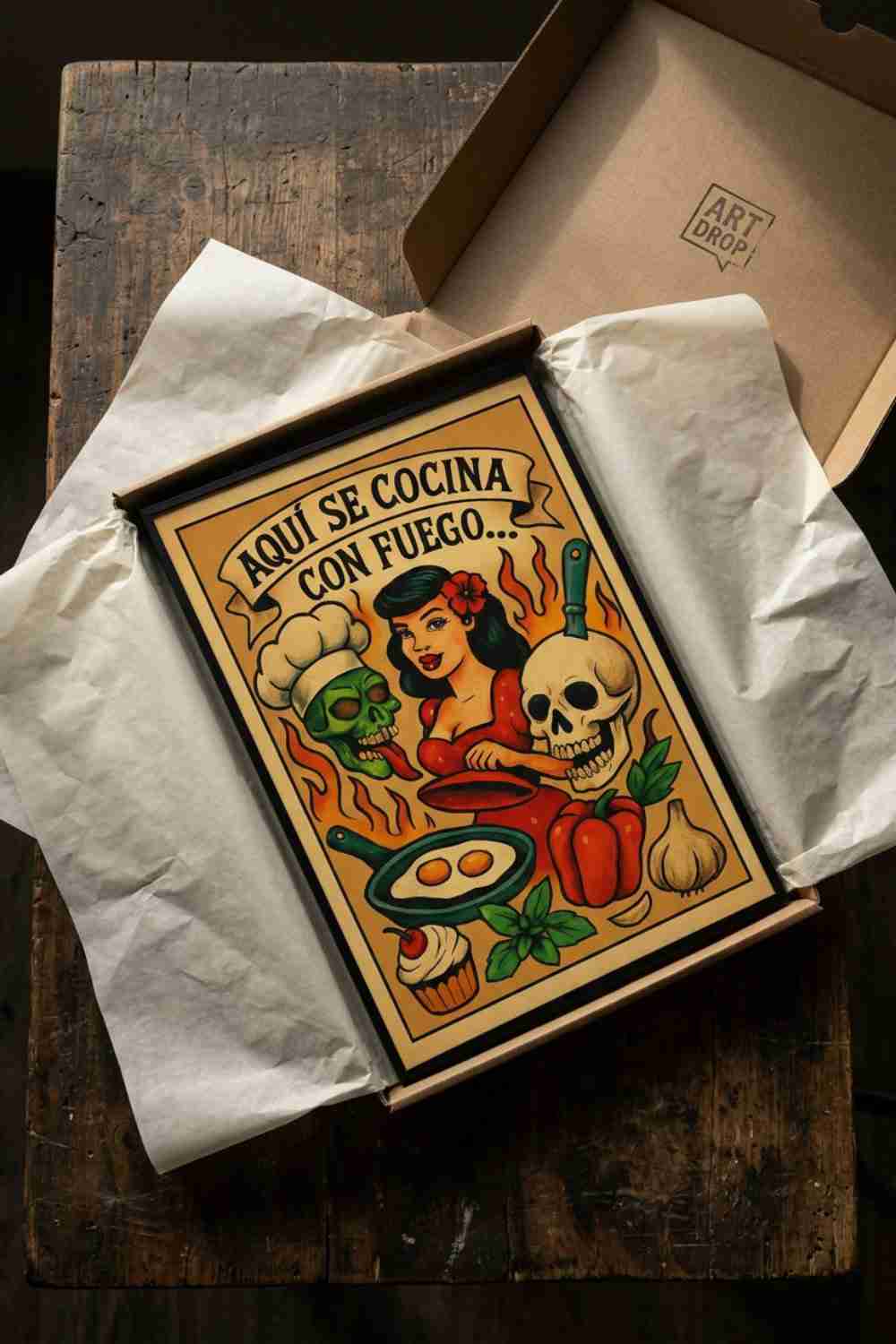 AQUÍ SE COCINA CON FUEGO