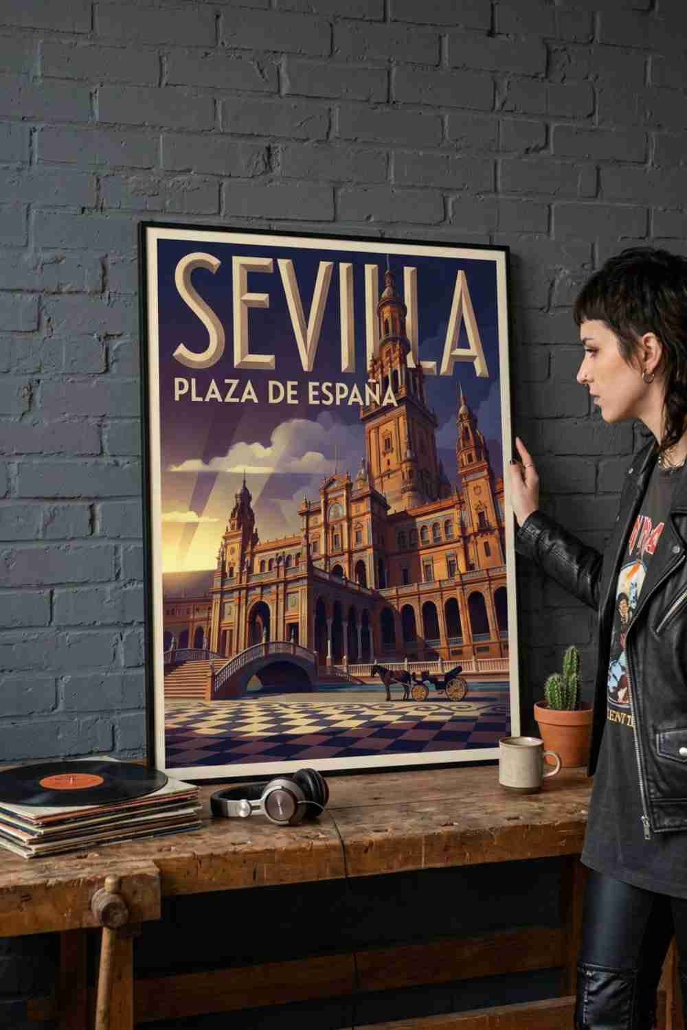 Plaza de España al atardecer