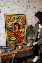 AQUÍ SE COCINA CON FUEGO
