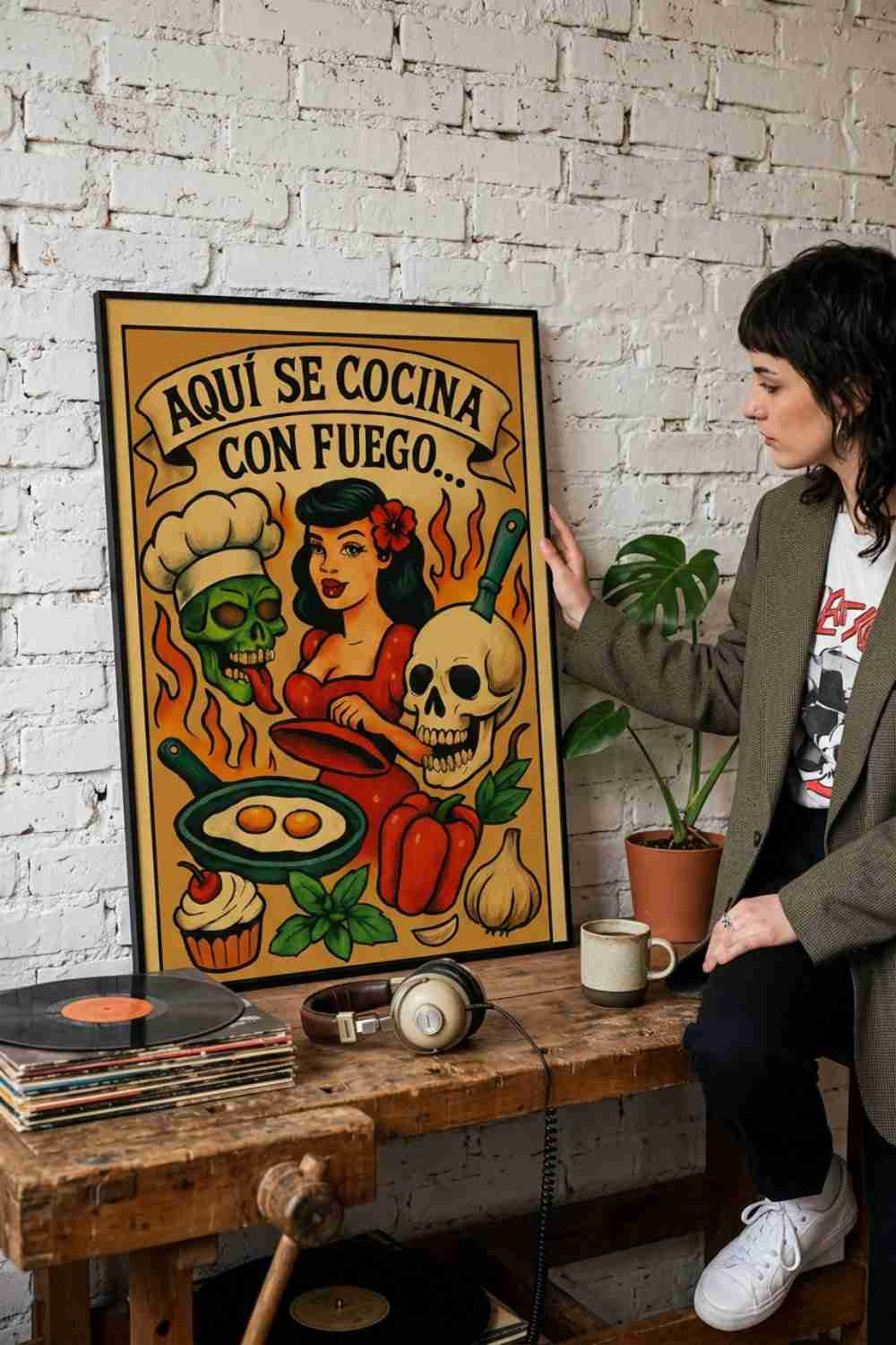 AQUÍ SE COCINA CON FUEGO