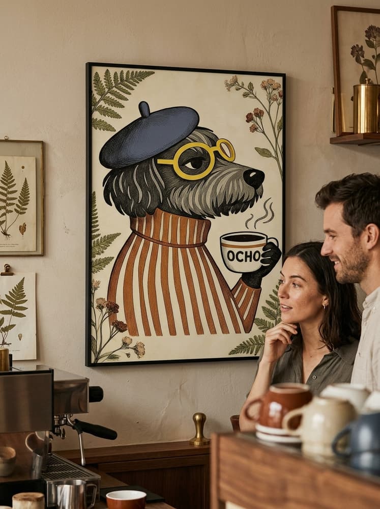 el café a las 8
