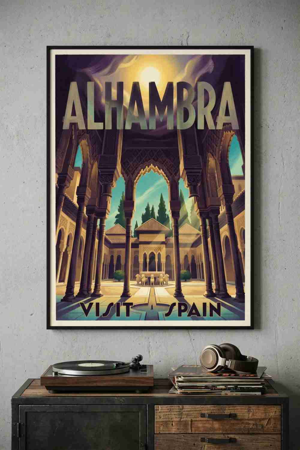 Alhambra palace in Granada, Andalusia Spain