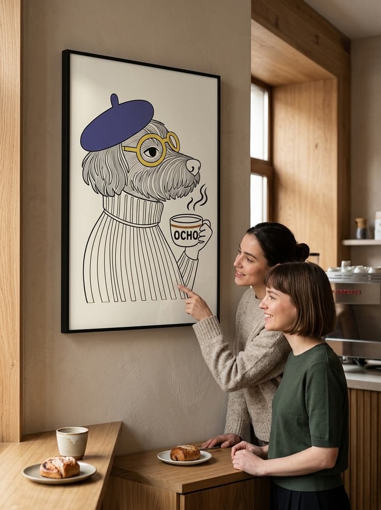 el café a las 8
