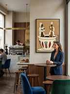 Señoras tomando café