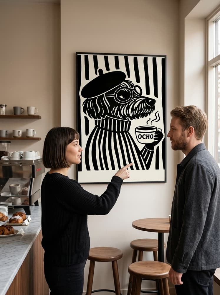 el café a las 8
