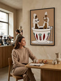 Señoras tomando café