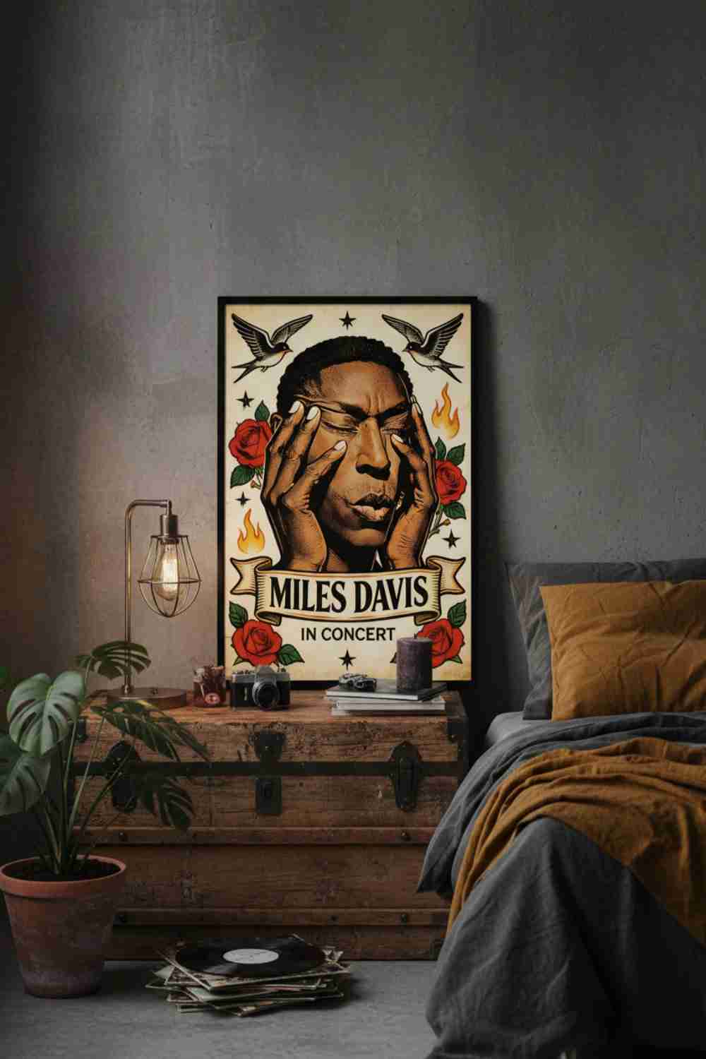 Miles Davis Rostro