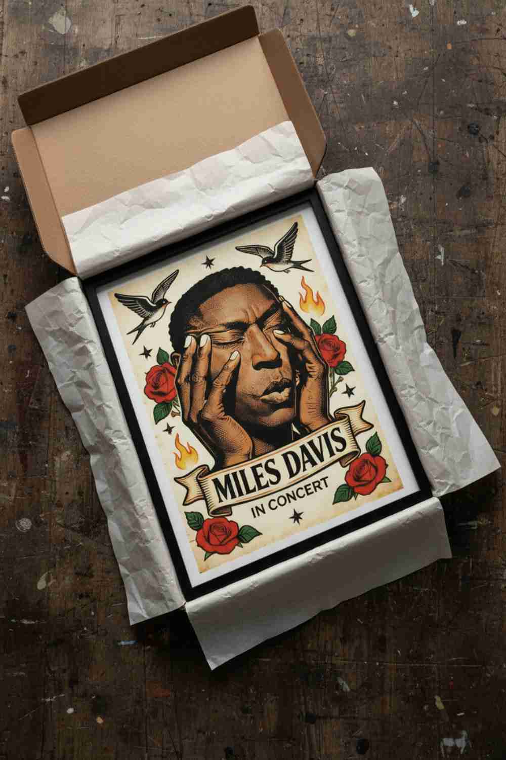 Miles Davis Rostro