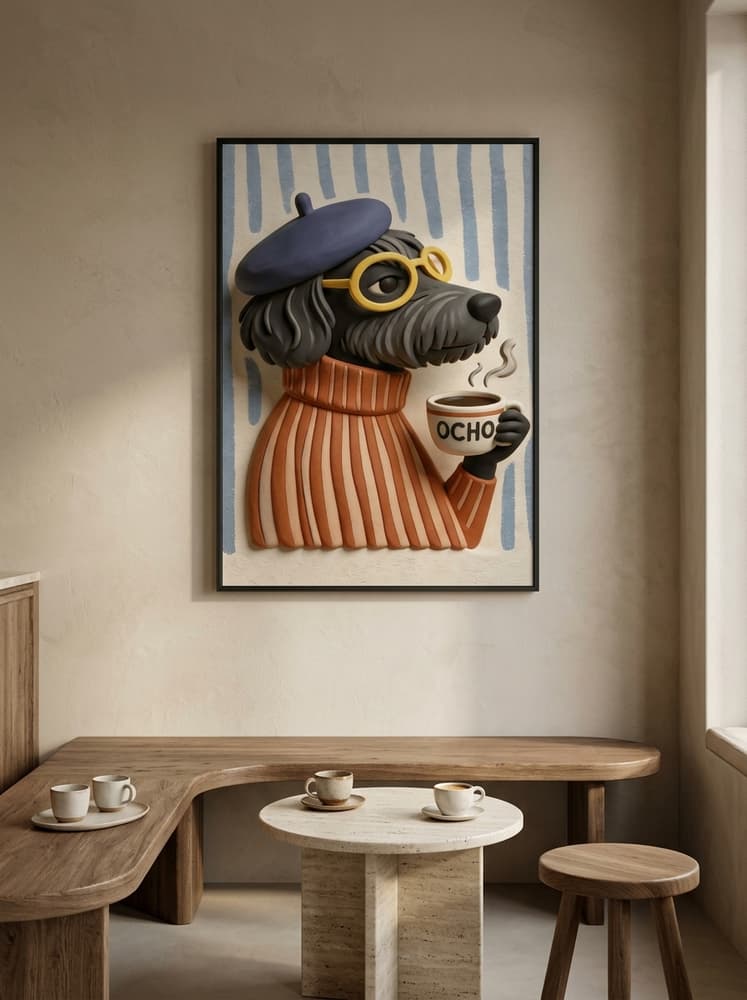el café a las 8