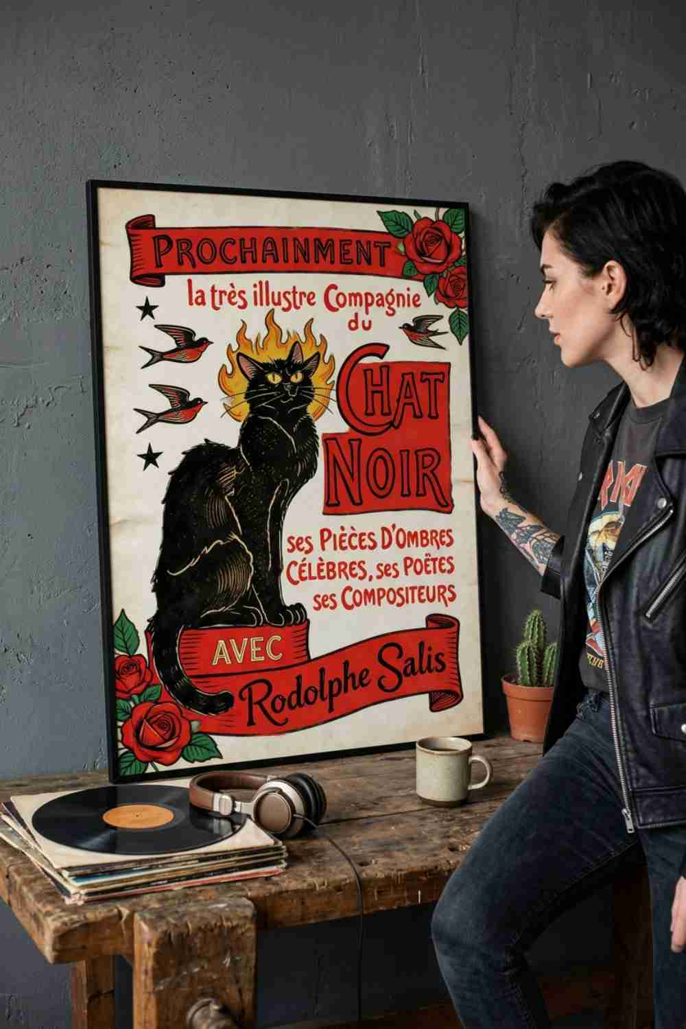 La chat noir, gran formato