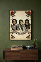 Bob Marley Mick Jagger y Peter Tosh