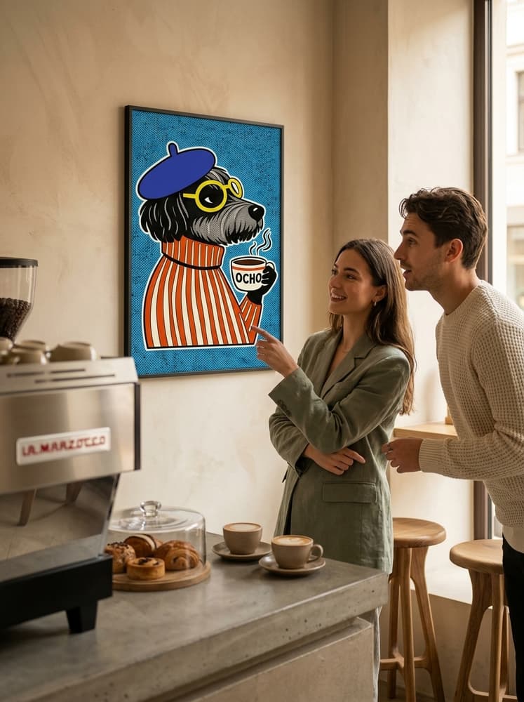 el café a las 8
