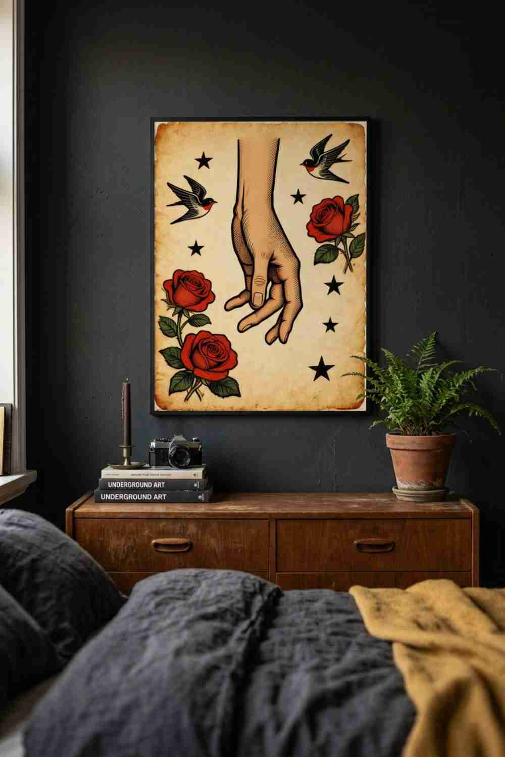 Reaching.