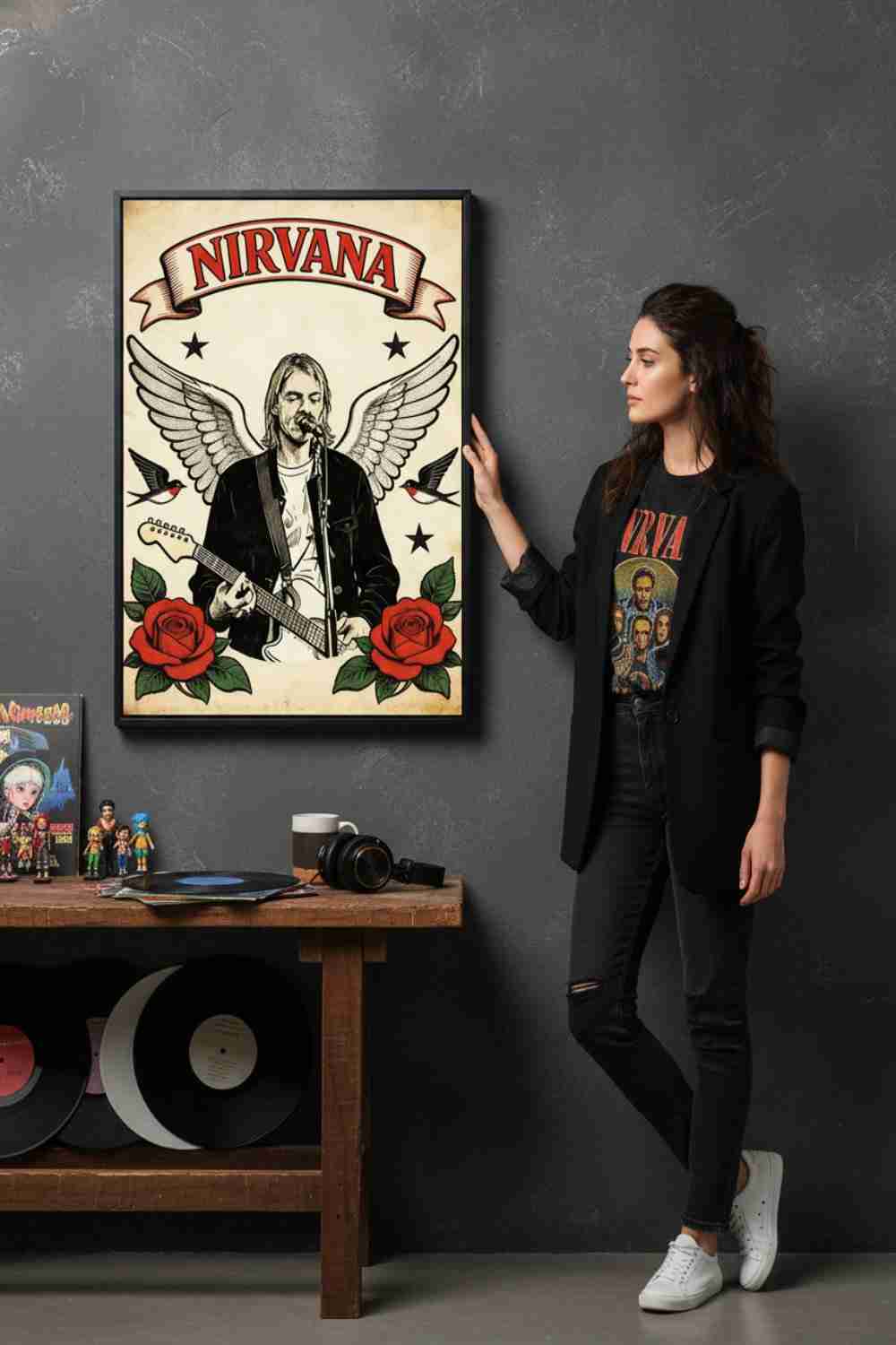 Kurt Cobain en Directo