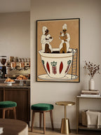 Señoras tomando café