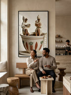 Señoras tomando café
