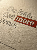 Do Less