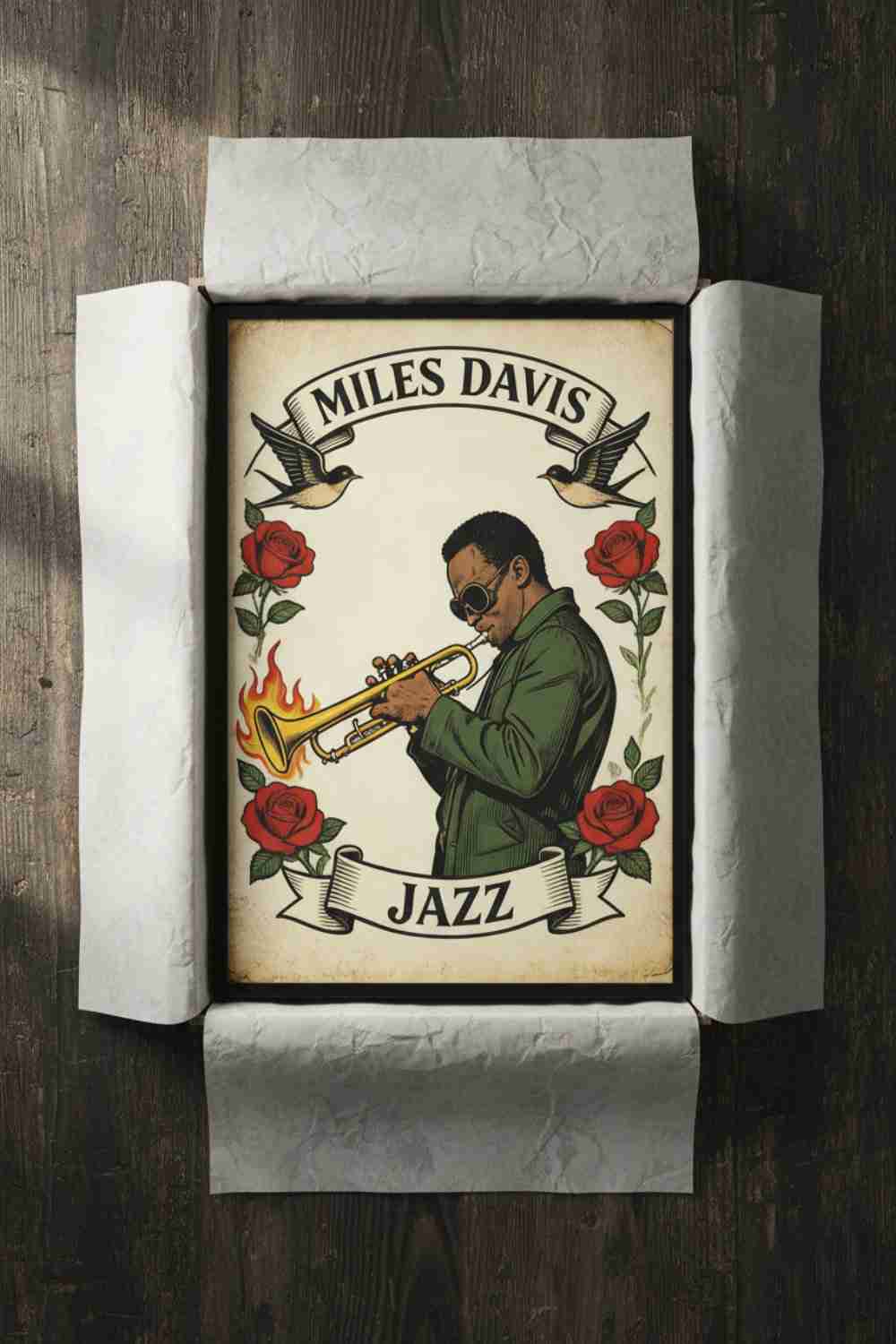 Miles Davis Playing Trumpet