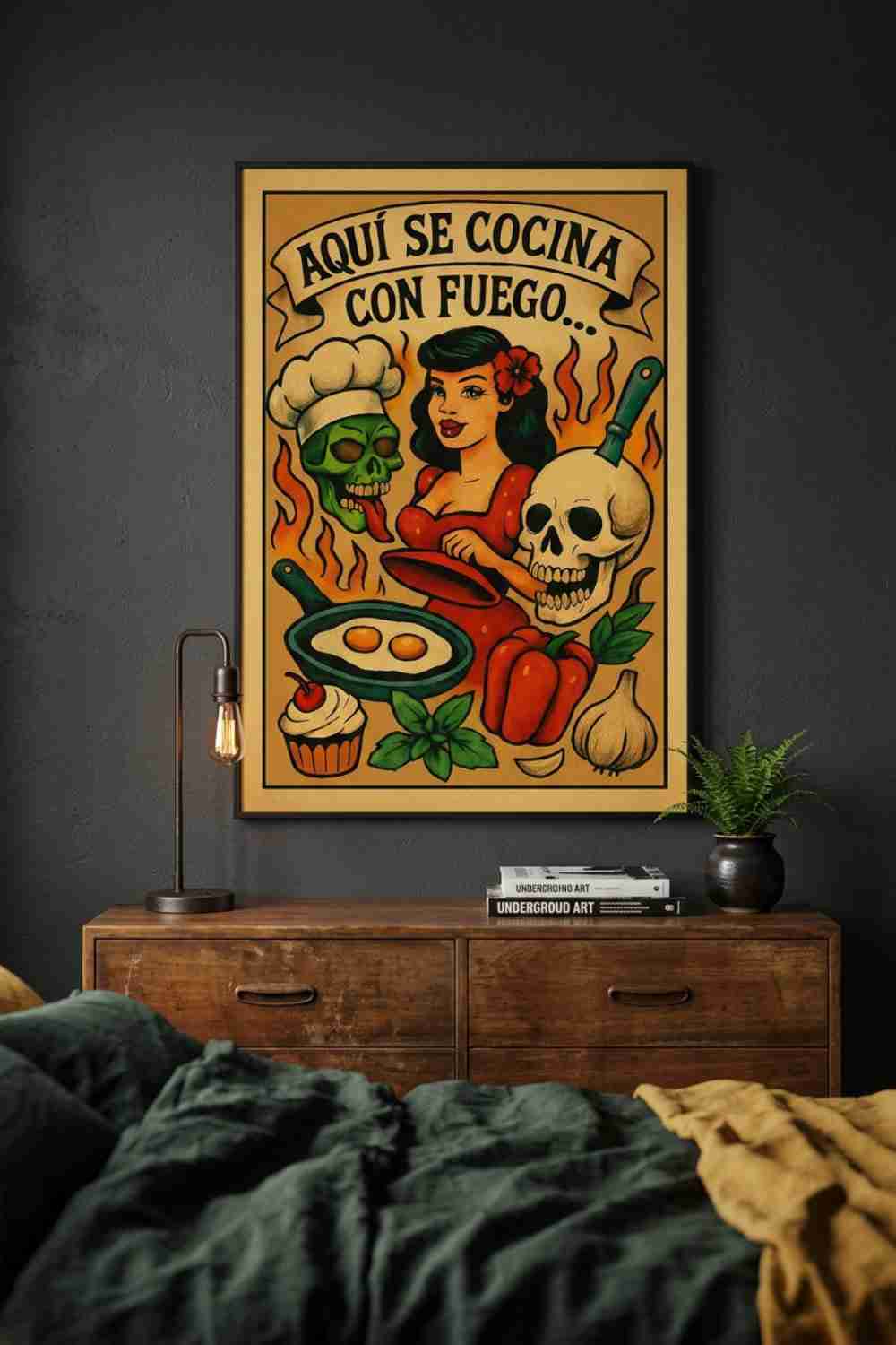 AQUÍ SE COCINA CON FUEGO