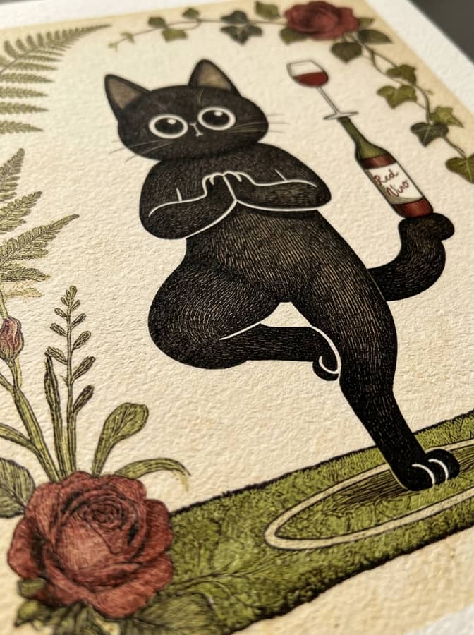 Cat wine