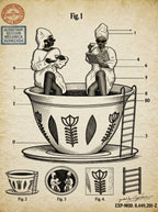 Señoras tomando café