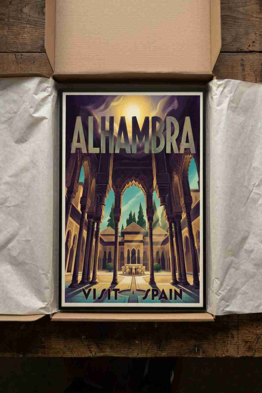 Alhambra palace in Granada, Andalusia Spain