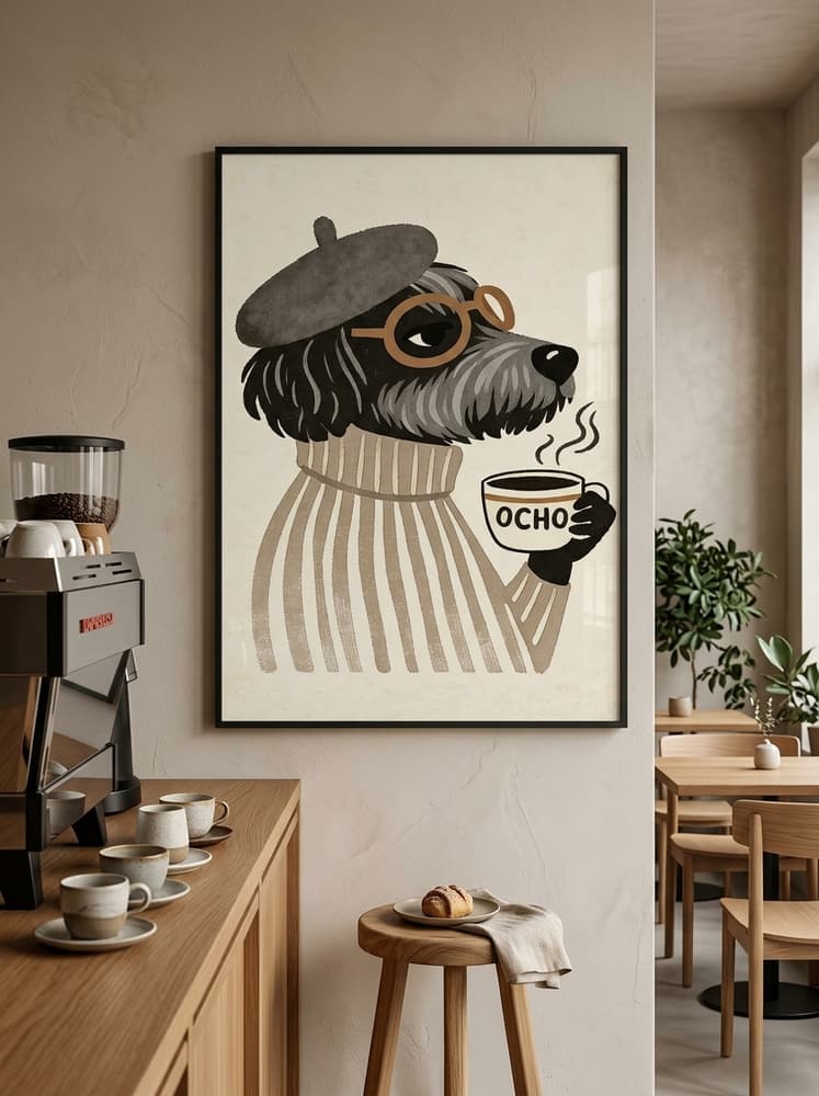 el café a las 8