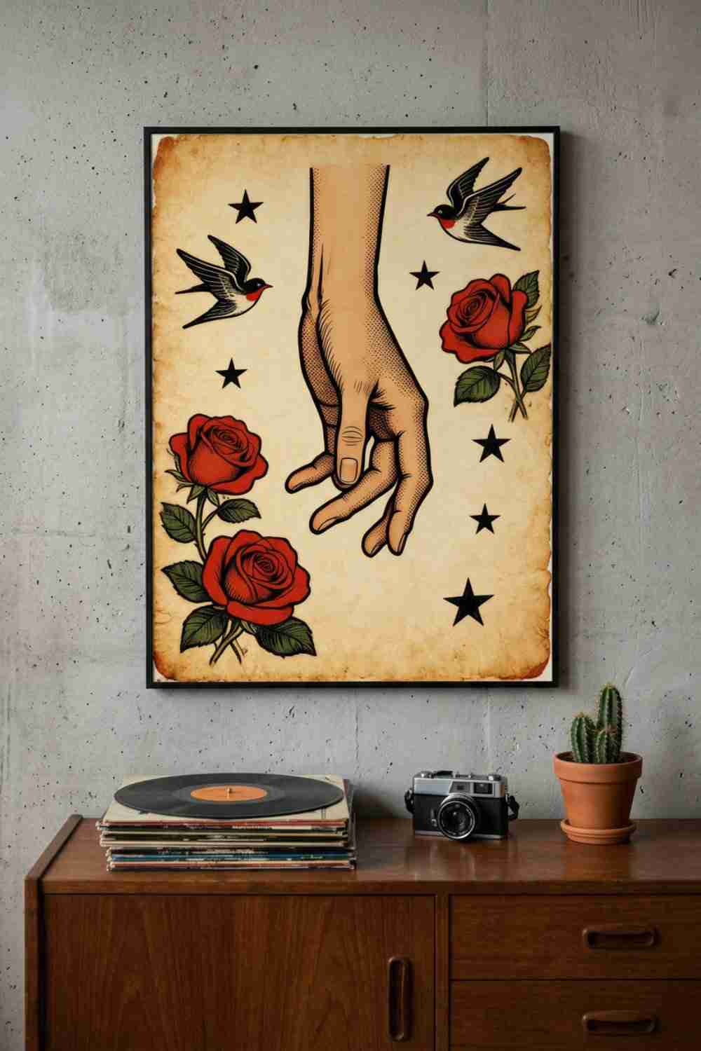 Reaching.