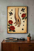 Reaching.