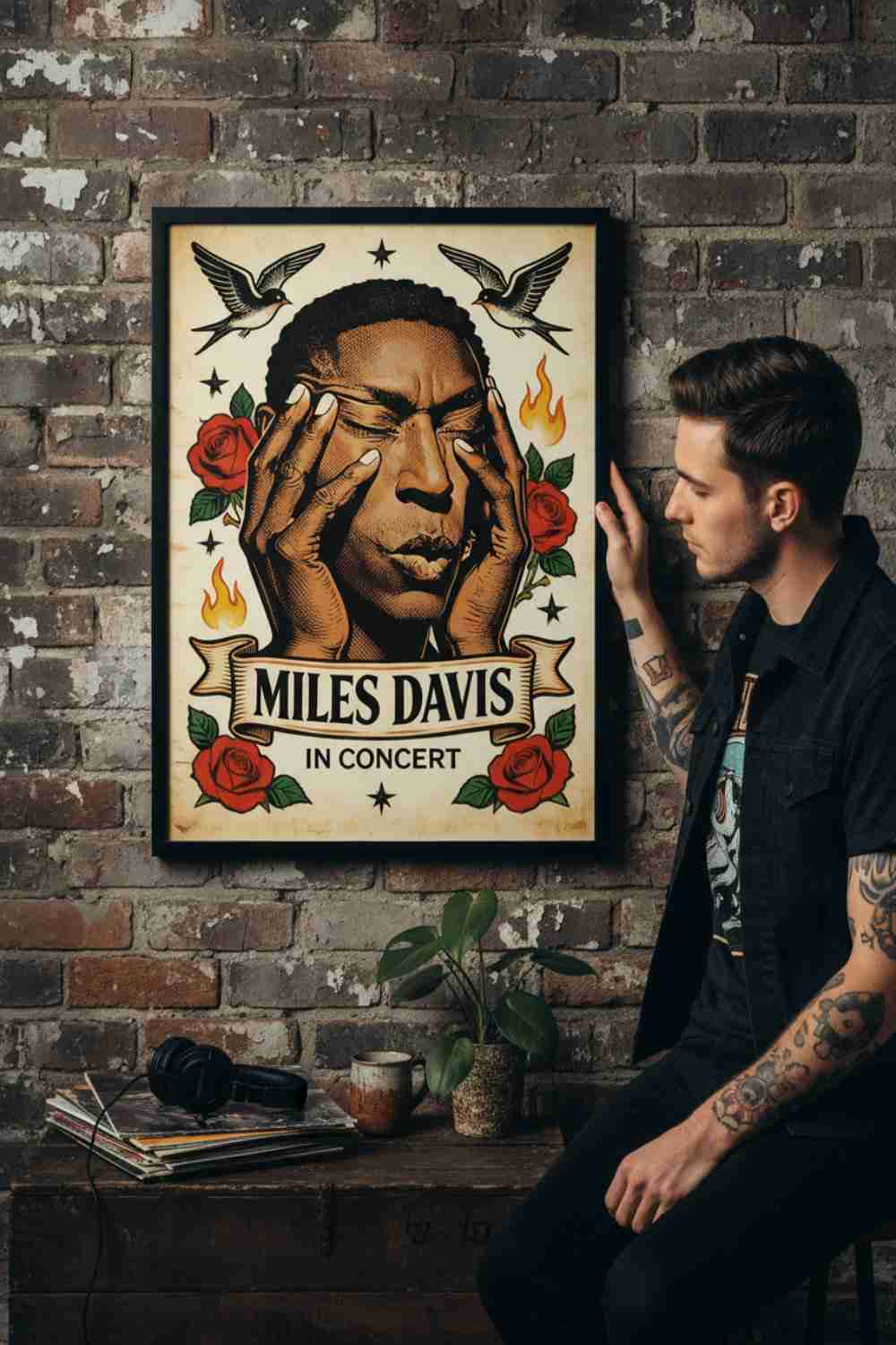 Miles Davis Rostro