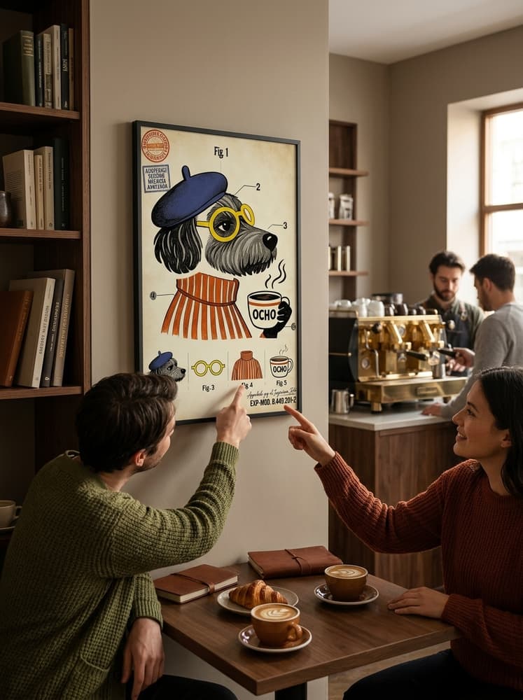 el café a las 8