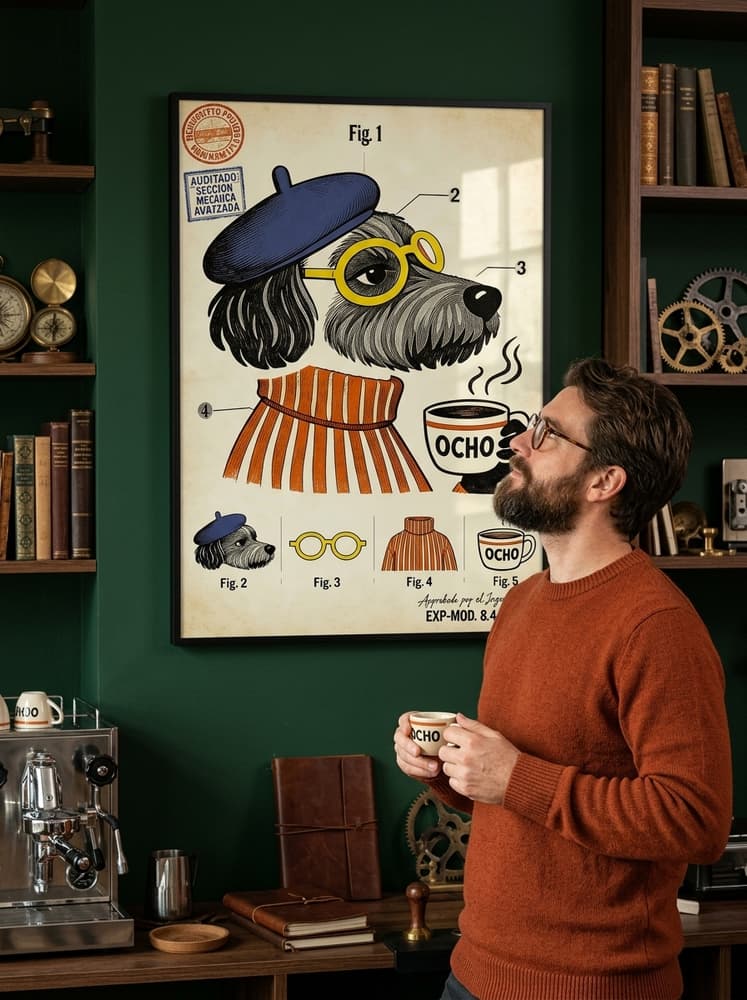 el café a las 8