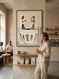 Señoras tomando café