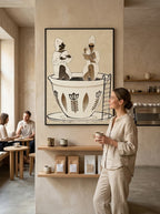 Señoras tomando café