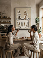 Señoras tomando café