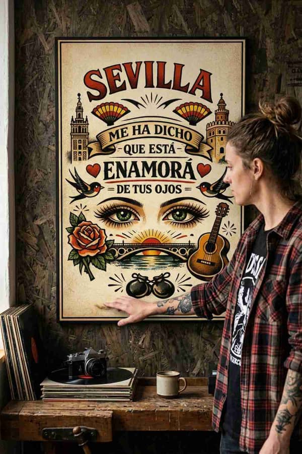 SEVILLA ME HA DICHO QUE ESTÁ ENAMORÁ DE TUS OJOS