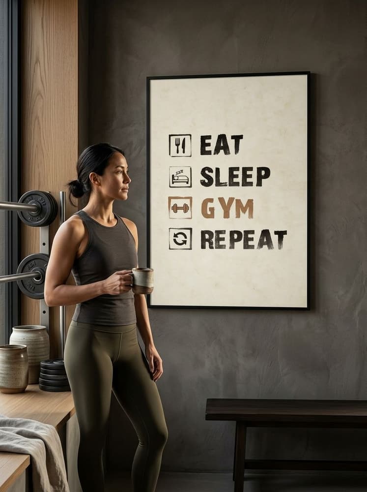 Eat, sleep, gym, Repeat