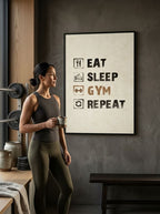 Eat, sleep, gym, Repeat