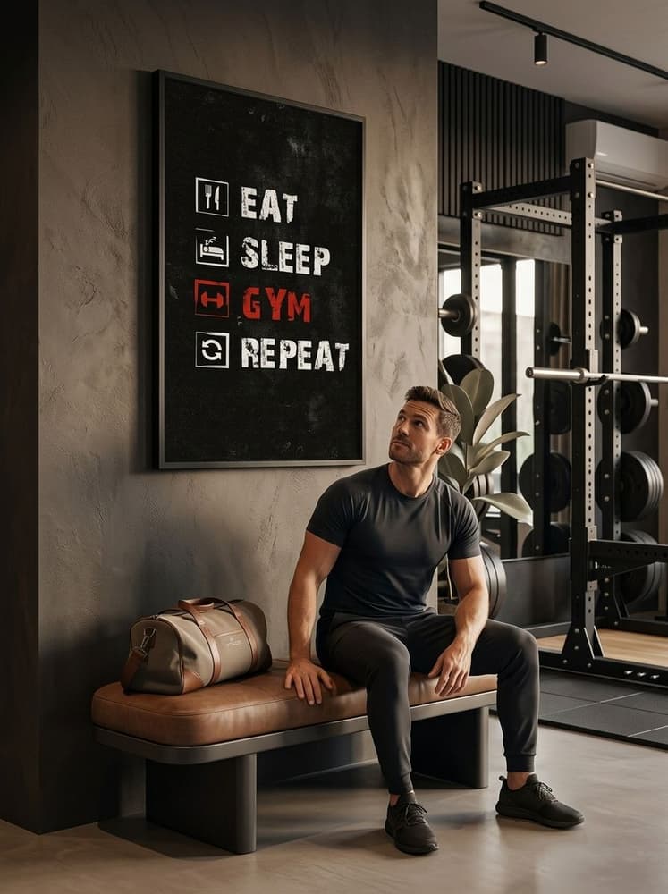 Eat, sleep, gym, Repeat