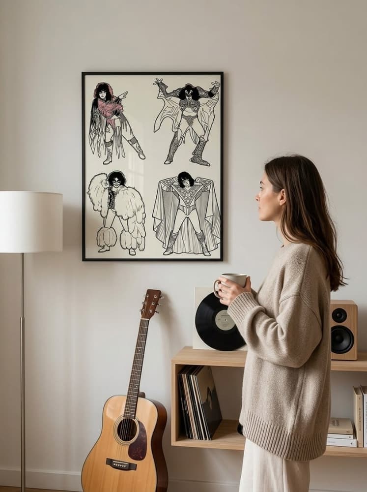 Kiss pop art