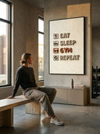 Eat, sleep, gym, Repeat