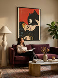 Woman & Cat Kiss