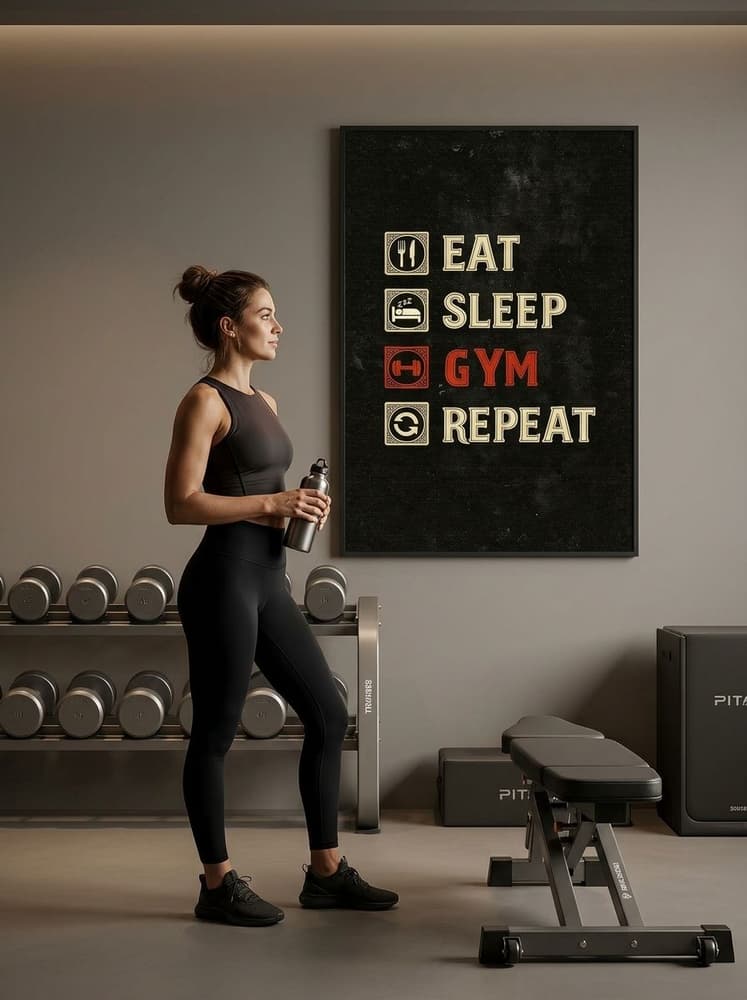 Eat, sleep, gym, Repeat