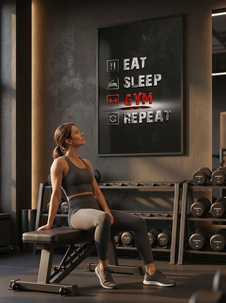 Eat, sleep, gym, Repeat
