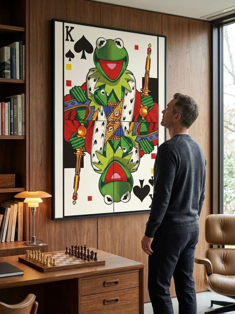 Muppets playing cards
